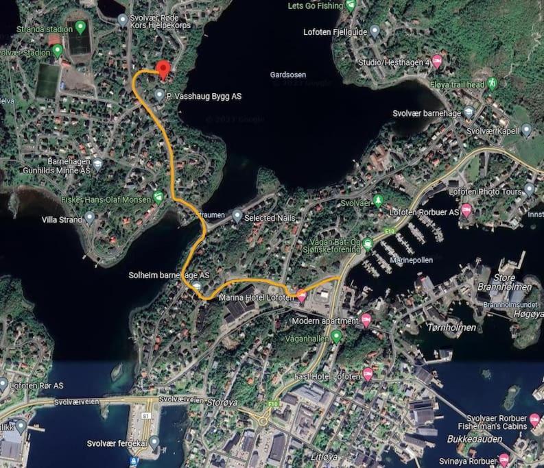 Hytte I Svolvaer Bagian luar foto